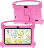 Kids Tablet 7 Inch for Kids 3-9, 32GB ROM, 4GB RAM, Android 12, Toddler Tablet with Shockproof Case, Parent Controls, Dual Camera, Wifi, FM, GPS, Blue