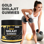 Gold Shilajit Gummies Organic Manukahoney Boosts Energy and Stamina Sports and Fitness 30 Gummies Lean Muscle Booster Protein Nutrition Supplement