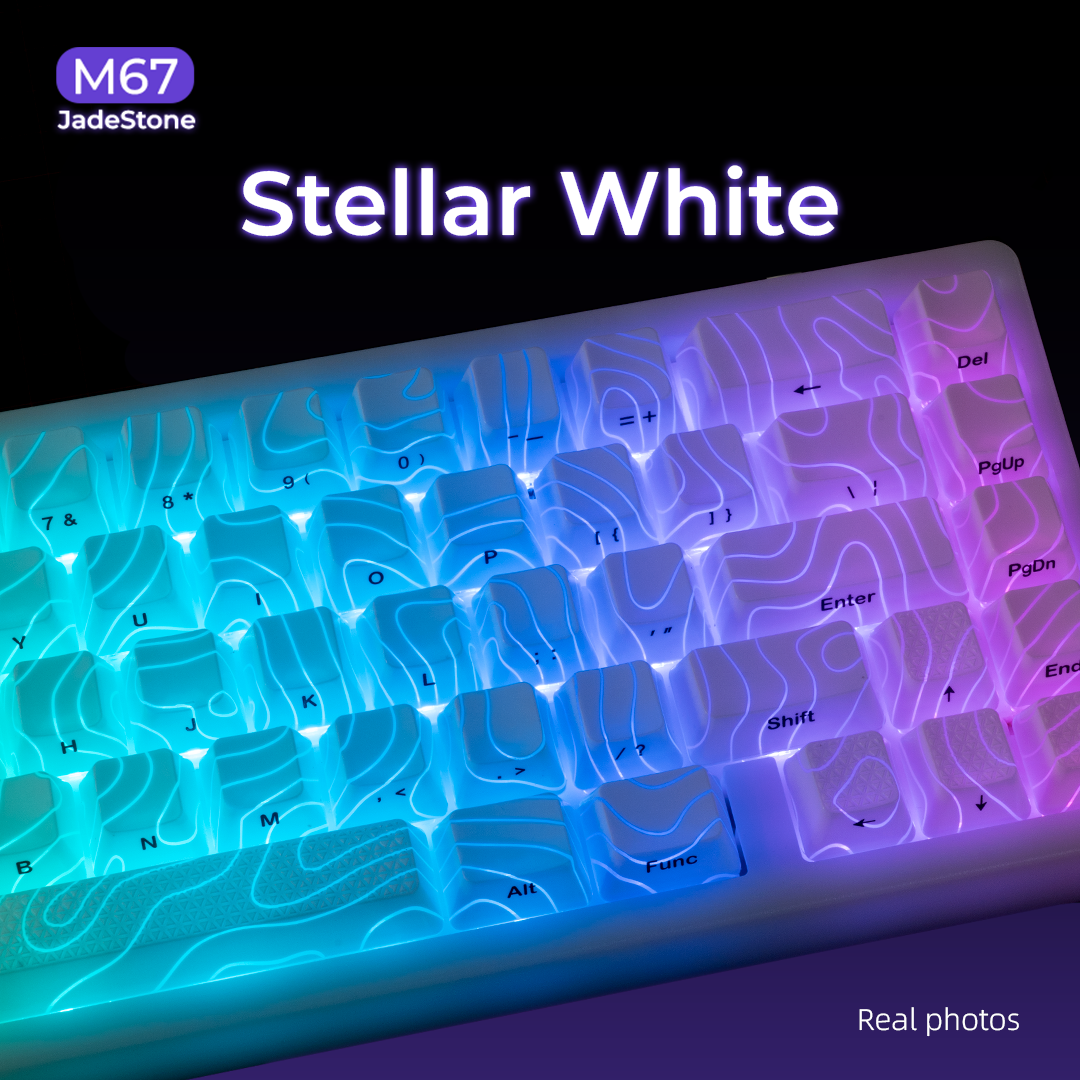XVX M67 JadeStone VIA Tri-Mode Mechanical Keyboard