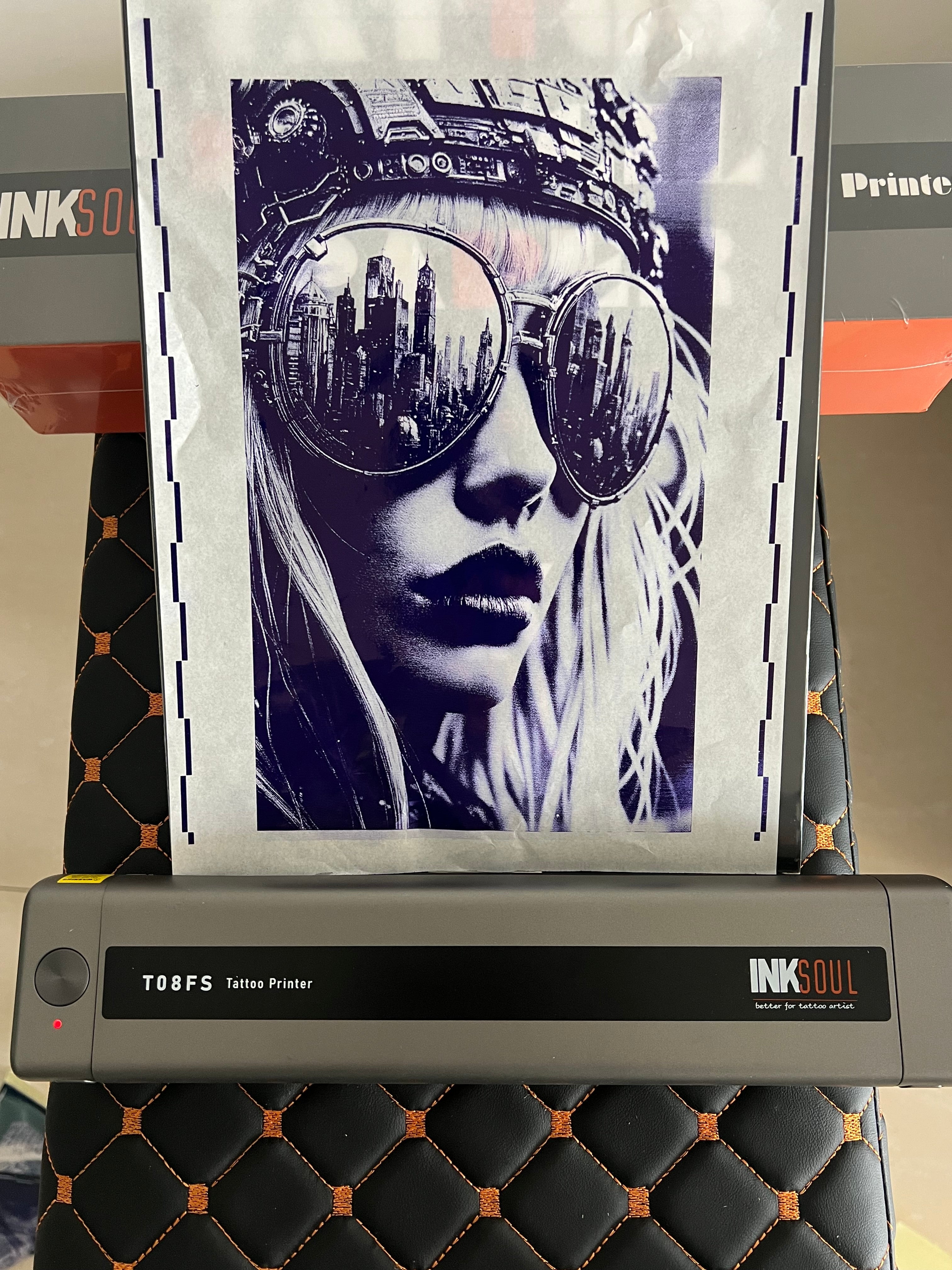 T08FS Wireless Tattoo Transfer Stencil Printer
