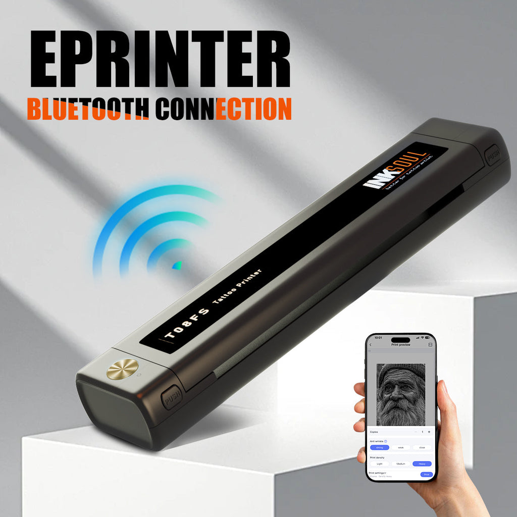T08FS Wireless Tattoo Transfer Stencil Printer