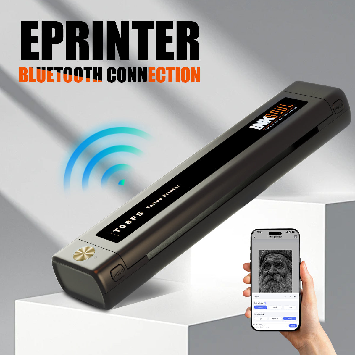 T08FS Wireless Tattoo Transfer Stencil Printer