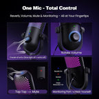USB RGB Condenser Gaming Microphone