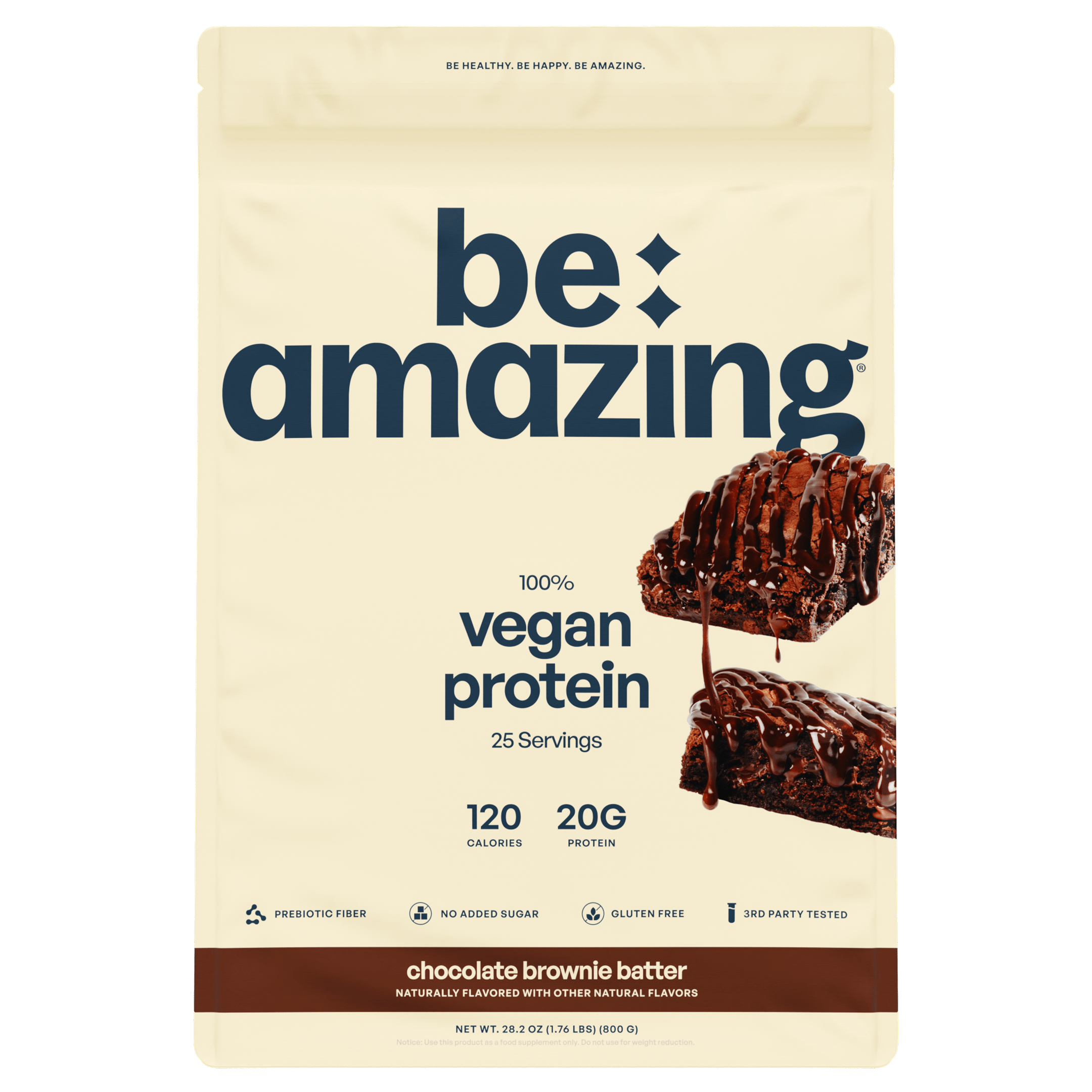 Vegan Protein Powder — Natural Vanilla, 20g Plant-Based Protein, Gluten & Soy-Free