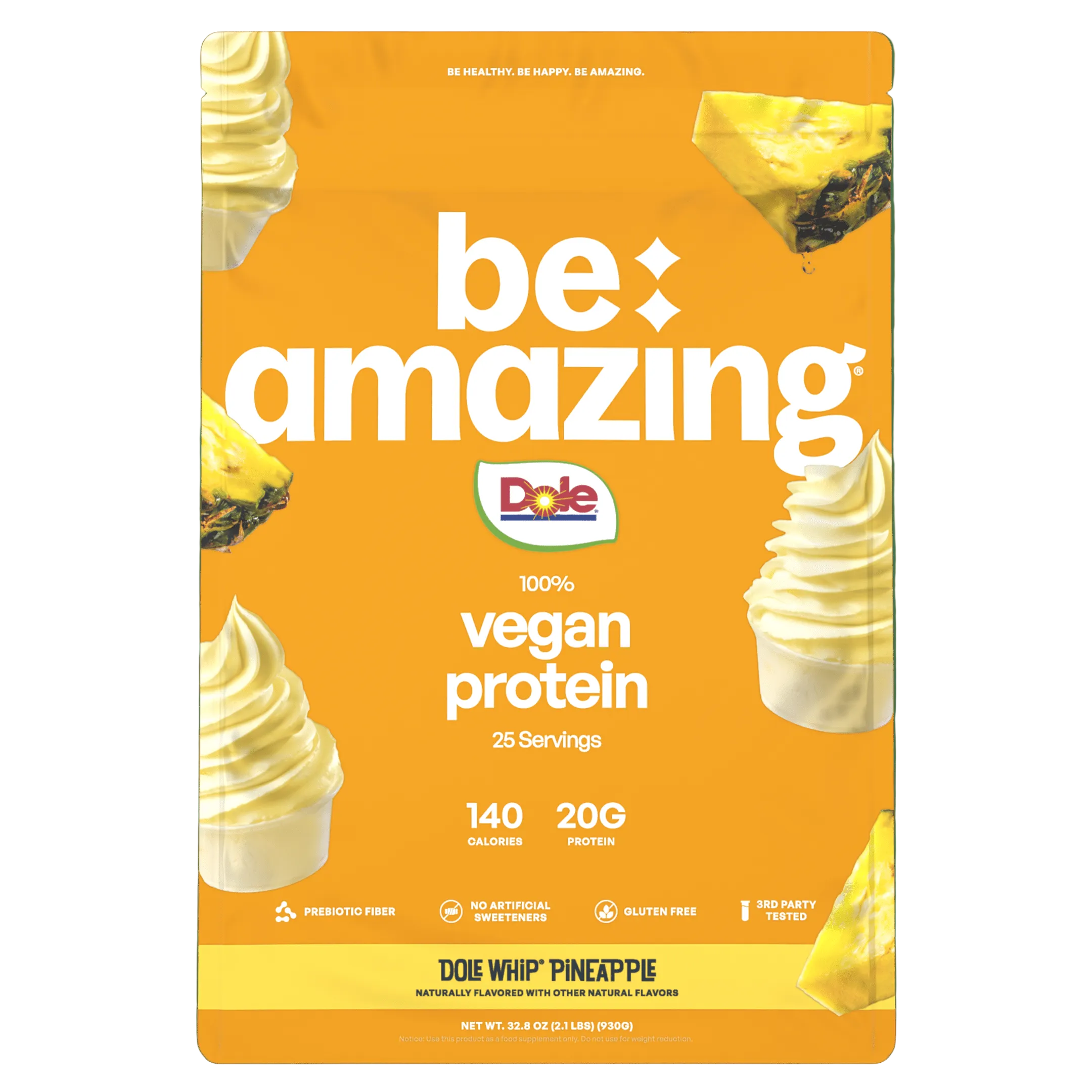 Vegan Protein Powder — Natural Vanilla, 20g Plant-Based Protein, Gluten & Soy-Free