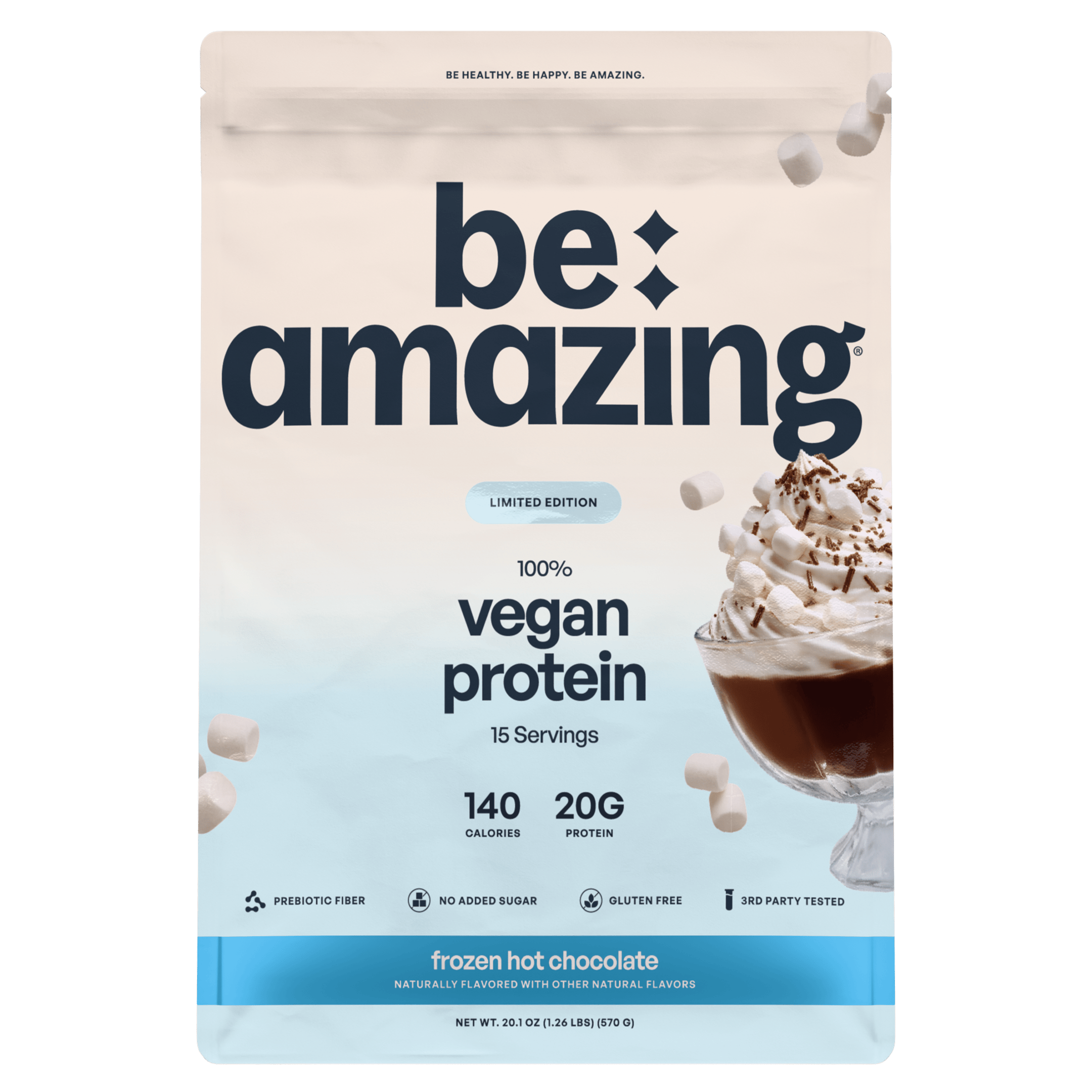 Vegan Protein Powder — Natural Vanilla, 20g Plant-Based Protein, Gluten & Soy-Free