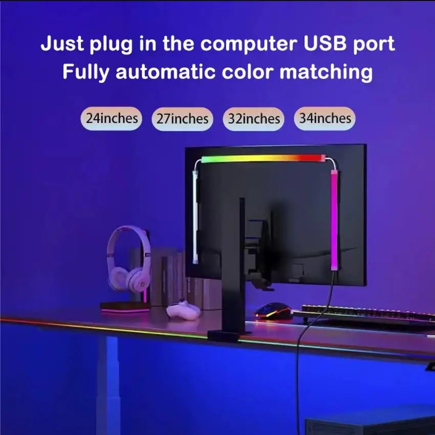 USB RGBIC LED Strip Lights for Monitor