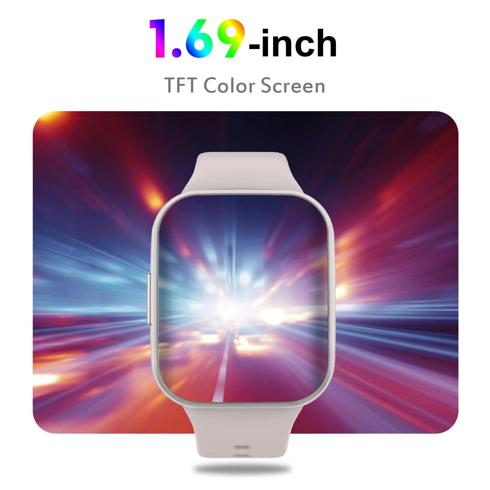 1.69" Touch Smart Fitness Watch