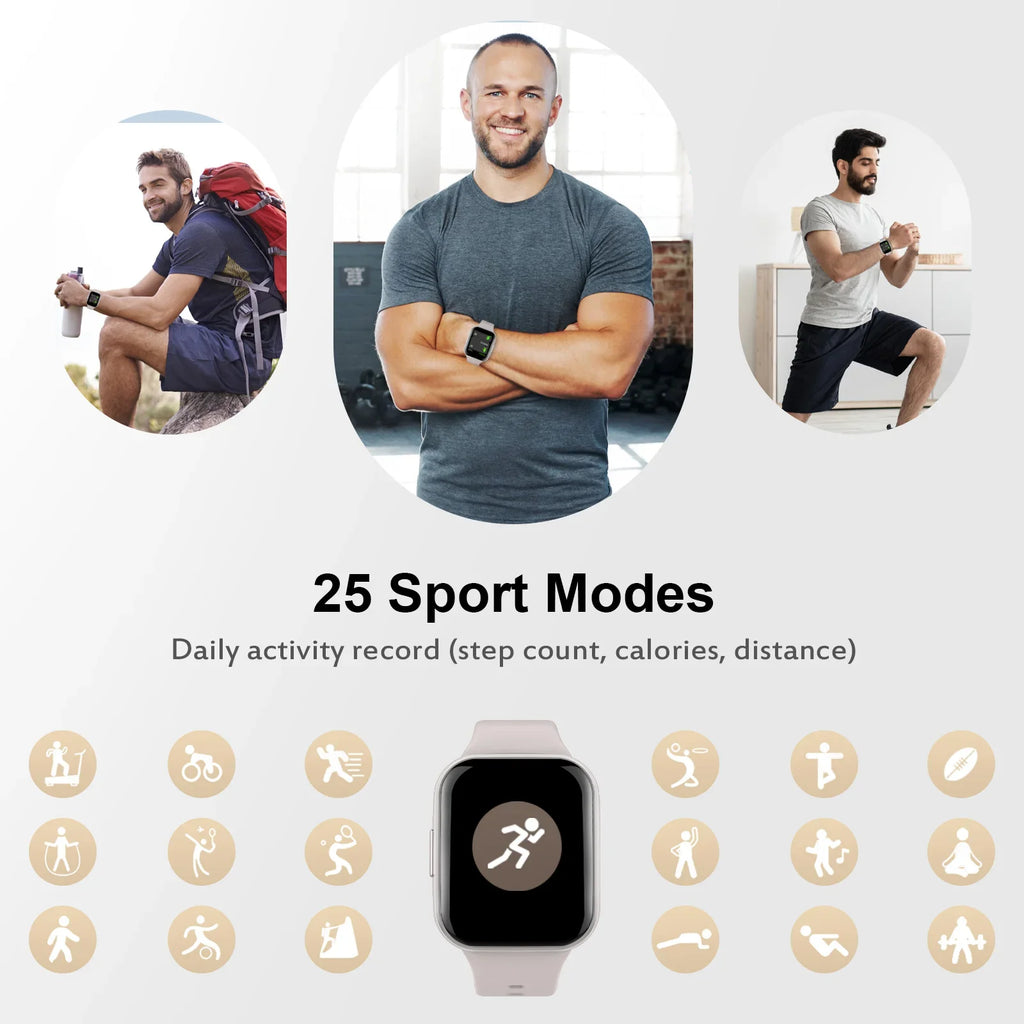 1.69" Touch Smart Fitness Watch