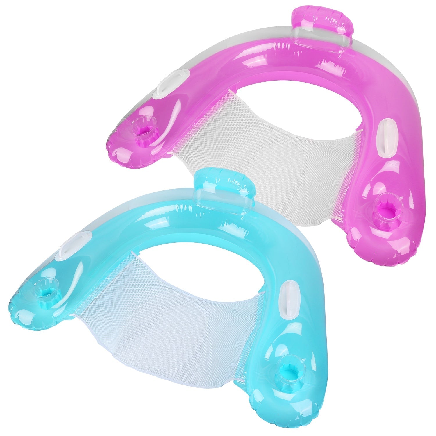 2PCS Inflatable Pool Float Chair Set