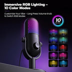 USB RGB Condenser Gaming Microphone