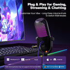 USB RGB Condenser Gaming Microphone