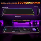 RGB Gaming Mouse Pad with Wireless Charging