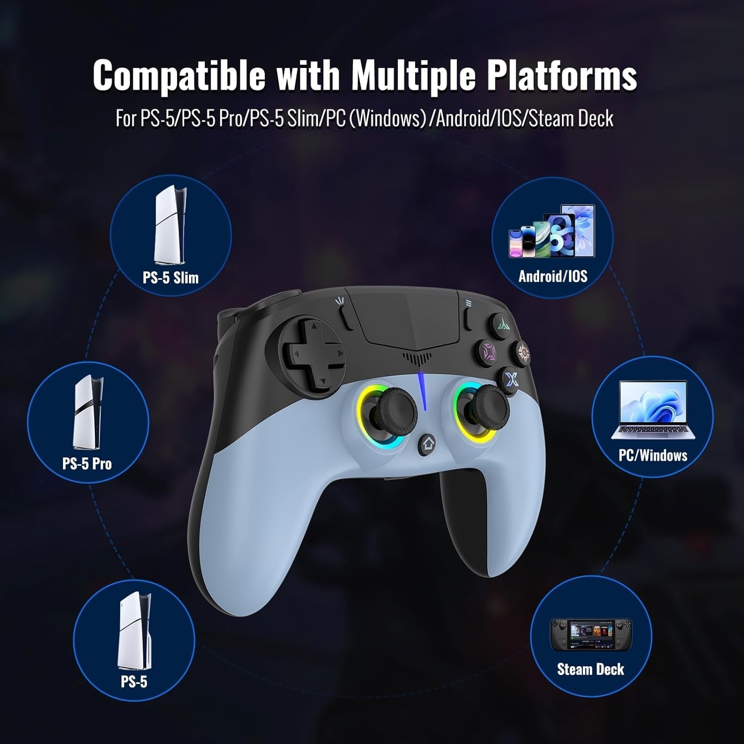 Wireless PS5 Controller for PC