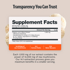 Organic Mushroom Complex Capsules — 6-Mushroom Blend, 12,000mg, Immunity & Focus