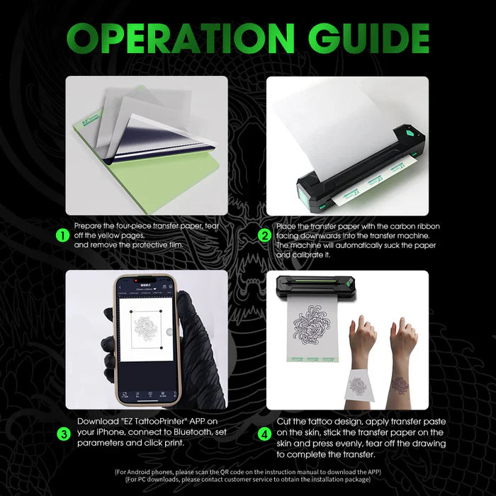 EZ Wireless Tattoo Transfer Stencil Printer