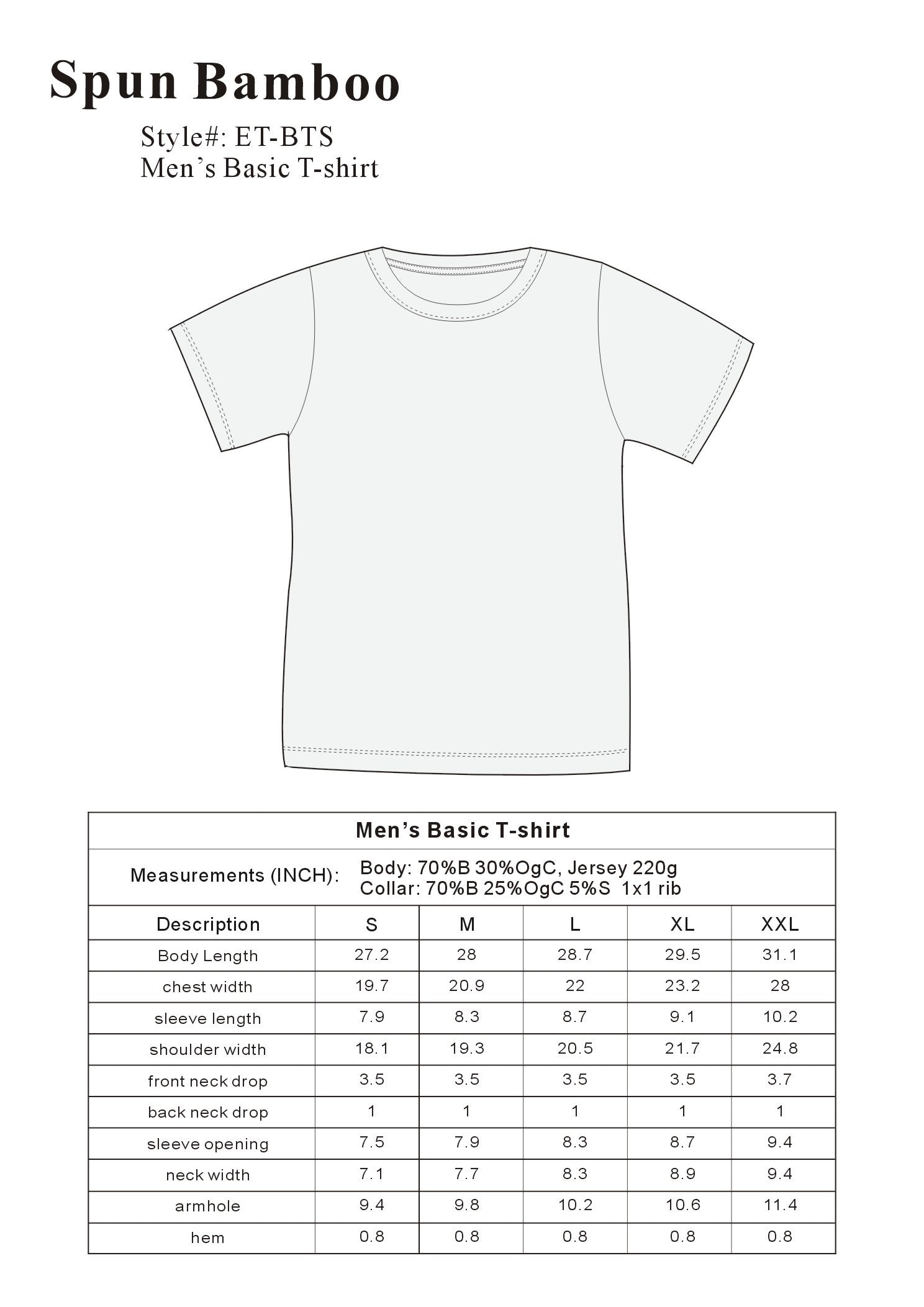 Organic Cotton Short Sleeve T-Shirt
